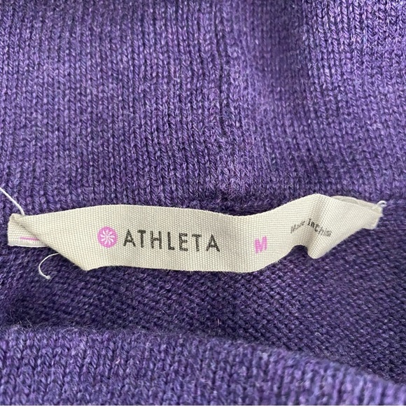 Athleta 'All I Want' Purple Cowl Sweater Tunic - Picture 9 of 11